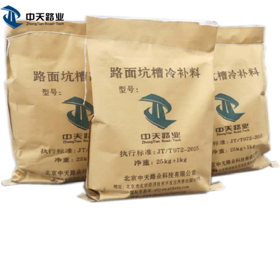 mezcla Asphalt Driveway Repair In Bags frío Asphalt Bags de 20kgs 25kgs 44lb